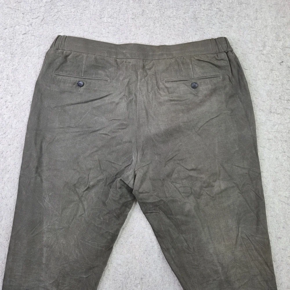 Suitsupply Tessuti Sondrio Pants Mens 52 (36x34) Dark Green Drawstring